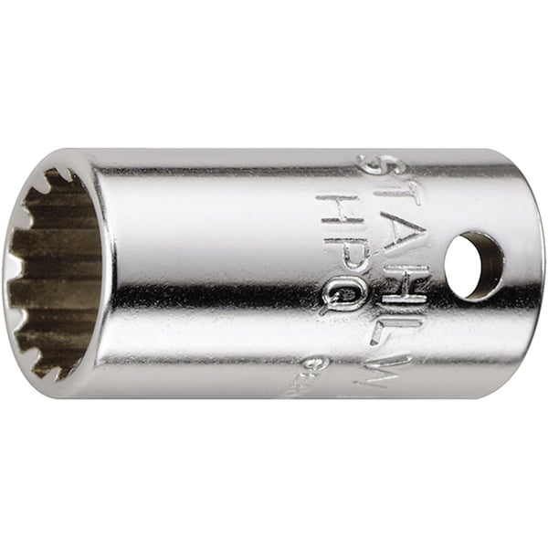 6, 3 mm (1/4") Sockets spline-drive Spline Size 3/8 " L.23 mm